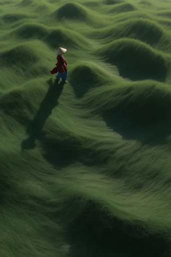Surreal Verdant Topography moodboard — generate AI images in this style
