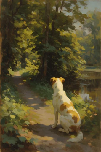 Romantic Pastoral Impressionism style reference image — serene atmosphere
