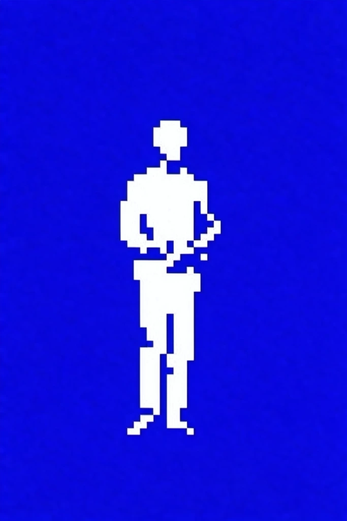 Minimalist Cobalt Pixelism style AI image example 1