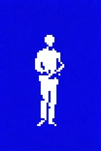 Minimalist Cobalt Pixelism moodboard — generate AI images in this style