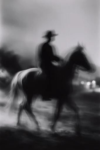 Spectral Kinetic Monochrome style reference image — ethereal motion blur