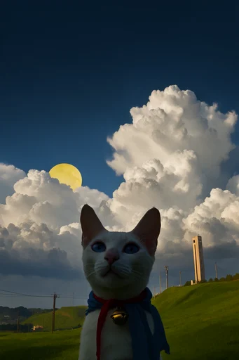Monolithic Summer Sky style reference image — nostalgic summer atmosphere