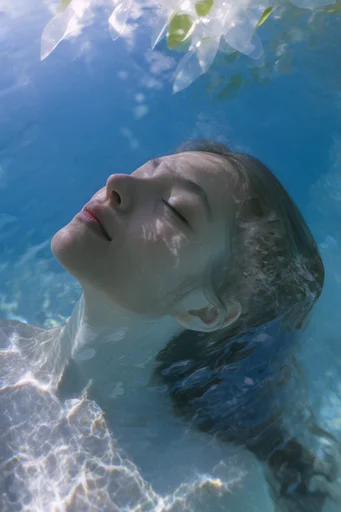 Luminous Submerged Etherealism style reference image — ethereal subaquatic dreamscape