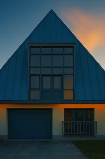 Luminous Geometric Brutalism style reference image — high-contrast reflections
