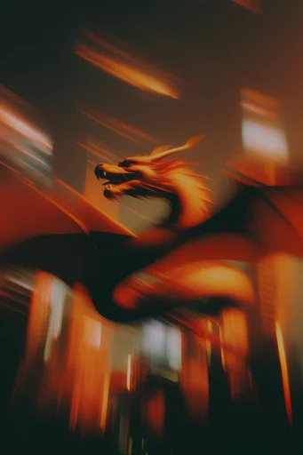 Kinetic Nocturnal Motion style reference image — intentional camera movement