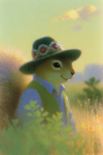 Ethereal Pastoral Impressionism style AI image example 3
