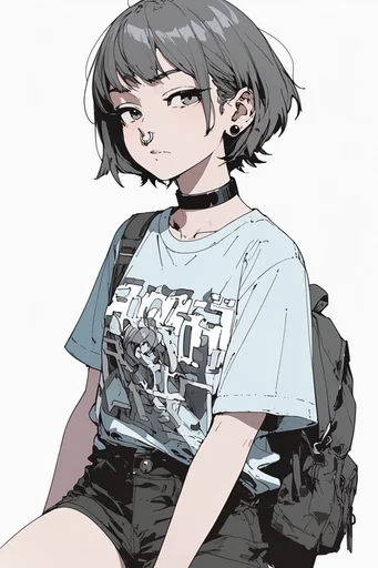 Minimalist Ligne Claire style reference image — muted pastel palette