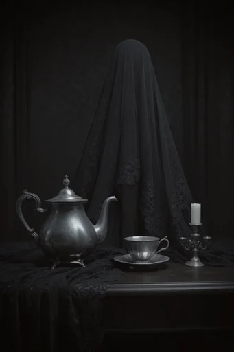 Sovereign Gothic Noir style reference image — chiaroscuro lighting
