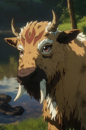 Cinematic Anime Nature style AI image example 3
