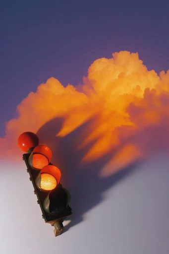 Ethereal Neon Twilight style reference image — golden hour rim lighting