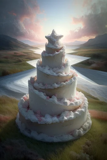 Ethereal Surrealist Portals style reference image — impossible physics
