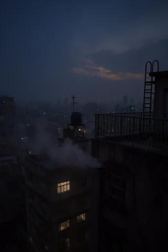 Melancholic Cybernetic Nocturne style reference image — cinematic cyber-noir