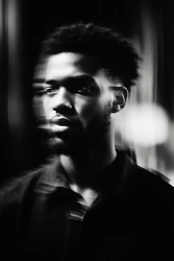 Spectral Kinetic Noir style reference image — ghostly silhouette