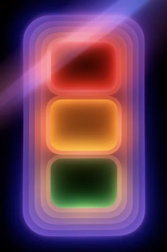 Luminous Psychedelic Depth style reference image — glowing neon gradients