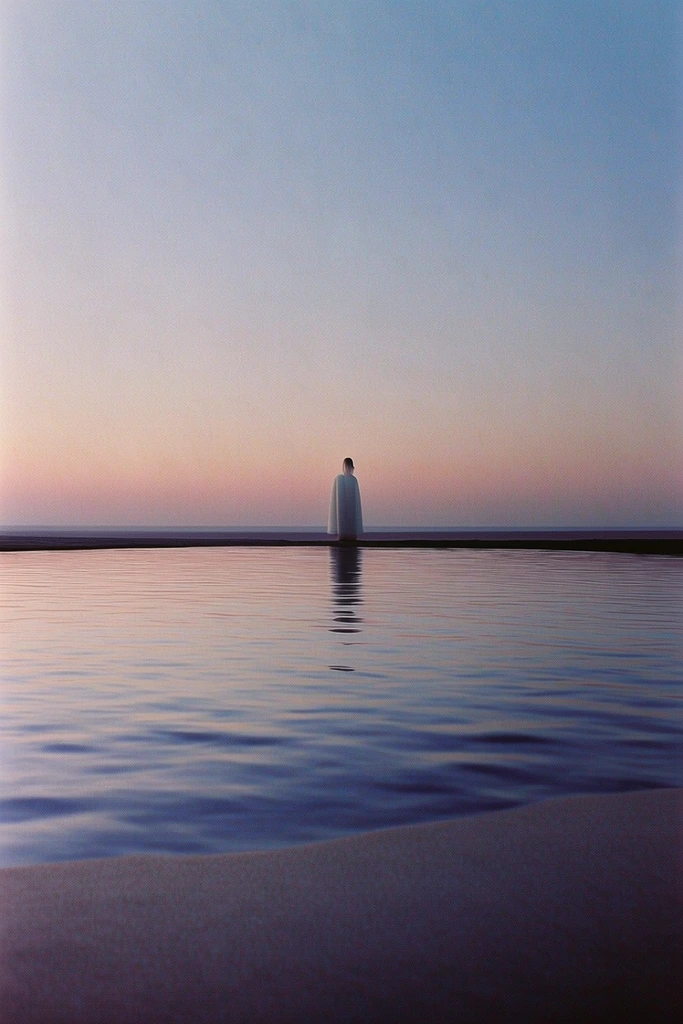 Ethereal Minimalist Gradient style AI image example 2