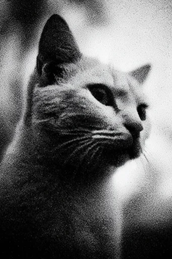 Ethereal Grain Noir style reference image — lo-fi analog aesthetic