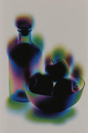 Ethereal Thermal Aura style reference image — chromatic gradient silhouette