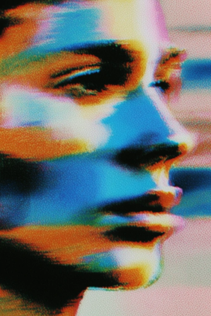 Luminous Glitch Impressionism style AI image example 1