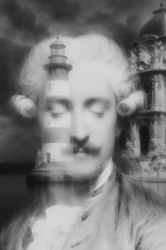 Spectral Chiaroscuro Noir style reference image — spectral silhouettes