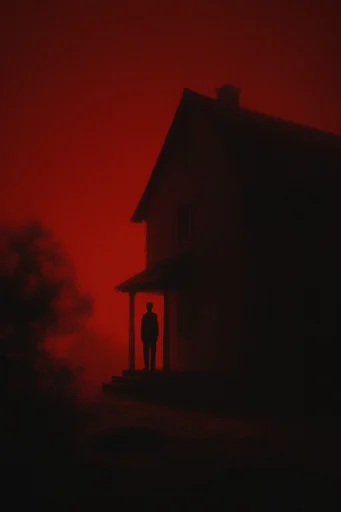 Crimson Thermal Noir style AI image example 4