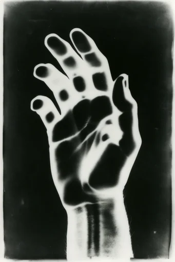 Experimental Monochrome Luminism style reference image — stroboscopic motion blur