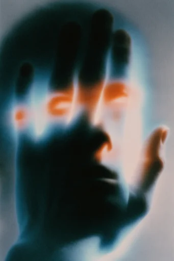 Analog Spectral Surrealism style reference image — motion blur silhouette