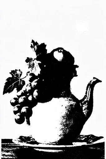 Gritty Monochromatic Punk style reference image — threshold effect