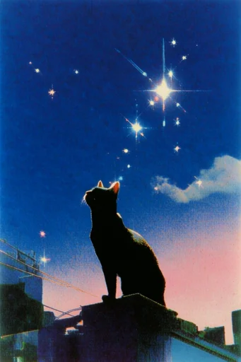 Retro-Surrealist Neon Dreamscape style reference image — low-angle perspective