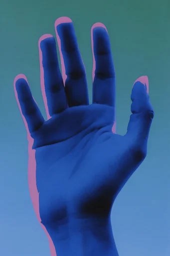 Electric Cobalt Noir style reference image — avant-garde beauty