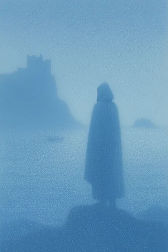 Ethereal Tonalist Minimalism style reference image — misty tonalism