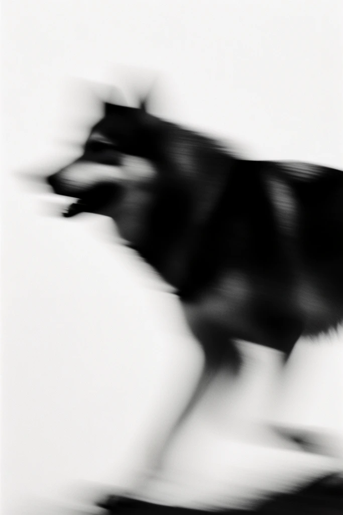 Kinetic Monochrome Silhouette style AI image example 3