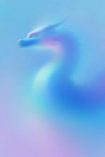 Refracted Neon Minimalism style reference image — atmospheric vertical distortion