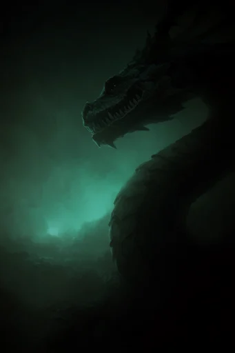 Ethereal Gothic Noir style reference image — volumetric fog
