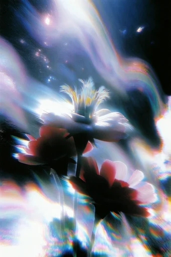 Spectral Chromatic Etherealism style reference image — high-contrast dreamcore