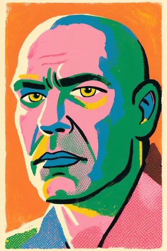 Vibrant Fauvist Folk style reference image — modern folk art