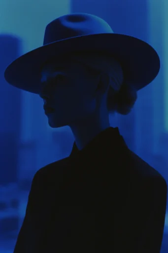 Nocturnal Liquid Silhouette style reference image — high-contrast silhouette
