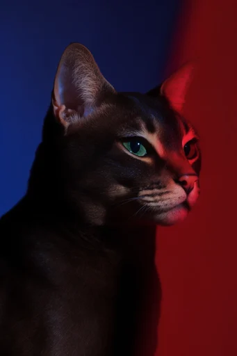 Surrealist Crimson Noir style reference image — editorial minimalism