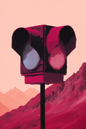 Ethereal Geological Surrealism style reference image — surreal infrared color palette