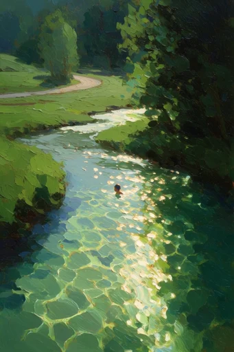 Luminous Impasto Atmosphere style AI image example 2