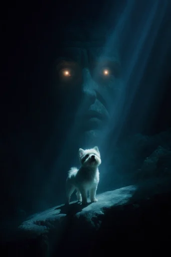 Monochromatic Abyssal Chiaroscuro style reference image — cinematic isolation