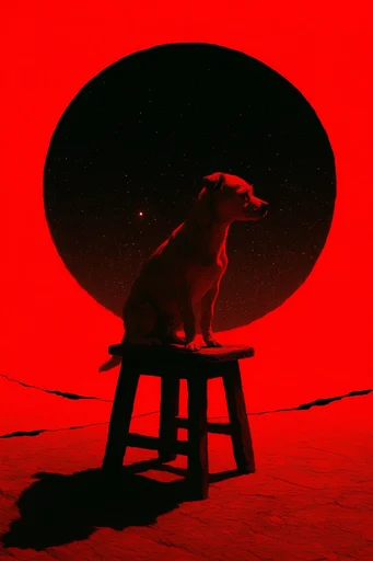 Crimson Noir Surrealism style reference image — gothic occult symbolism