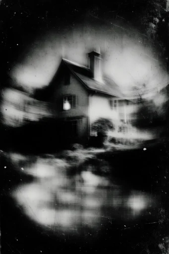 Distressed Monochromatic Noir style reference image — high-contrast chiaroscuro