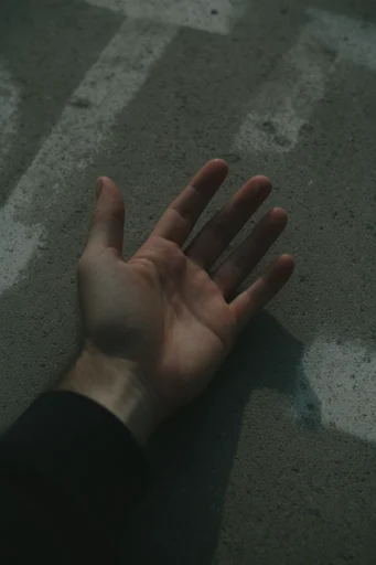 Cinematic Overhead Realism style reference image — muted earth and concrete tones