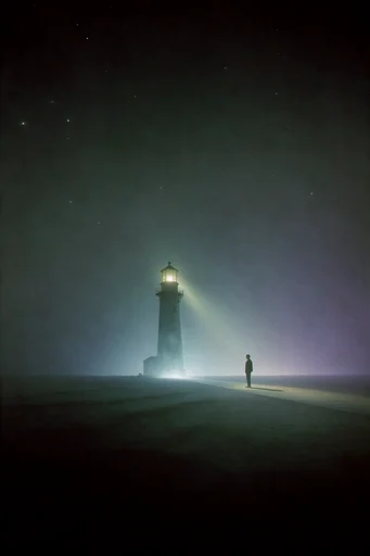 Ethereal Nocturnal Minimalism style reference image — dreamy motion blur