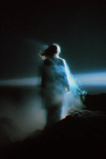 Spectral Cyan Nocturne moodboard — generate AI images in this style
