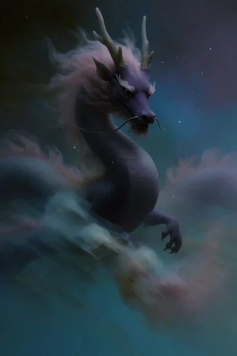 Spectral Twilight Surrealism style reference image — ghostly figures