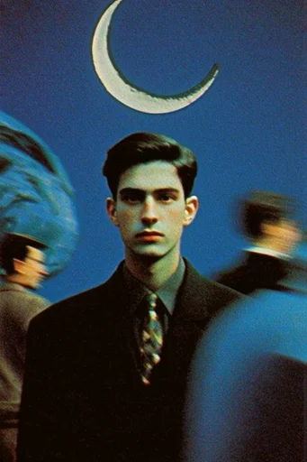 Nostalgic Surrealist Dreamcore style reference image — early 3D retro CGI
