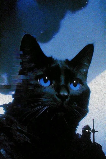 Grim Gothic Noir style reference image — stark silhouette
