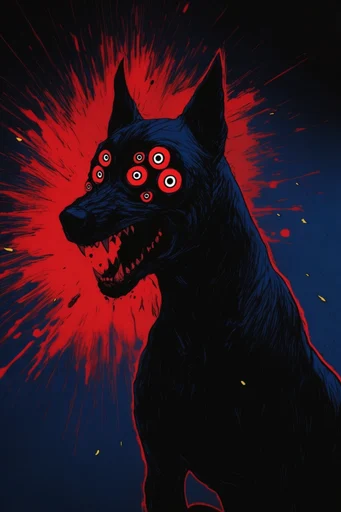 Nocturnal Esoteric Surrealism style reference image — Lovecraftian silhouette