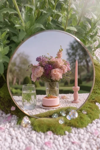 Ethereal Pastoral Surrealism style reference image — pastel cottagecore
